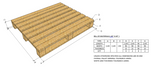 Countrywood Customized Pallets ( 45” X 45” ) / (1145X1145X156 MM)