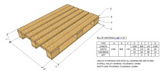 Pinewood Customized Pallets ( 48” X 32” ) / (1200x800x170 MM)