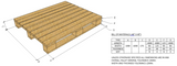 Pinewood Customized Pallets ( 40” X 40”) / (1000X1000X170 MM)