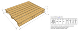 Countrywood Customized Pallets ( 48” X 48”) / (1200X1200X138 MM)
