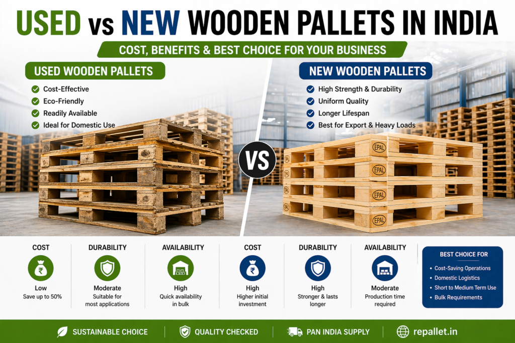used wooden pallets in india